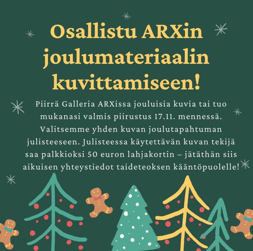 Tonttu-ARXantain someilmoituksen kuvitus.