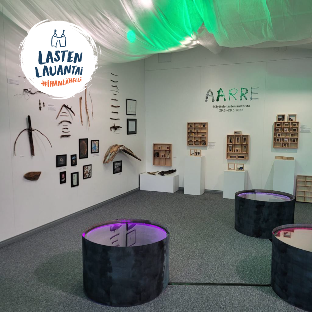 Lasten lauantai Galleria ARX Aarre -näyttely.